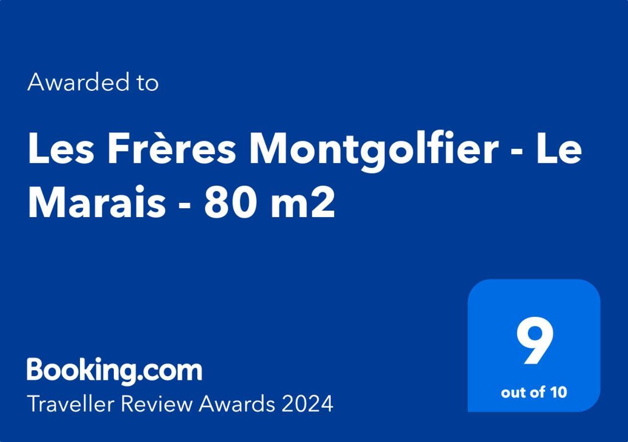 Ferienwohnung Les Freres Montgolfier - Le Marais - 80 M2 Paris Exterior foto
